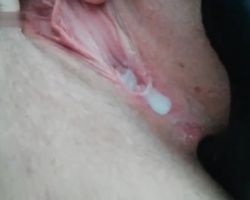 Short oozing creamy masturbation