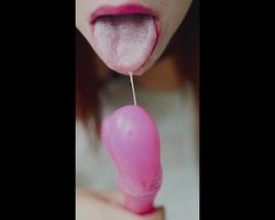 Latina mami toys her wet pussy and tastes her juices @ 4:24