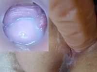 Creamy pussy cam deep insertion