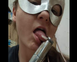 Bates with a metal object and eats her vaginal grool